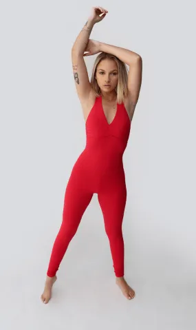 Jumpsuit Jakar Textured Red