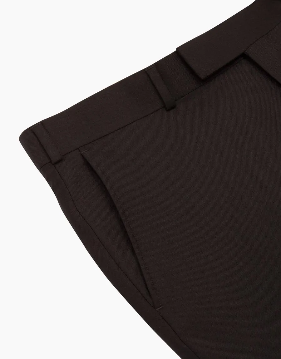 Lotus Black Twill Suit Trouser