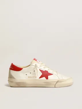 Men’s Super-Star LTD in nappa leather with red star and heel tab