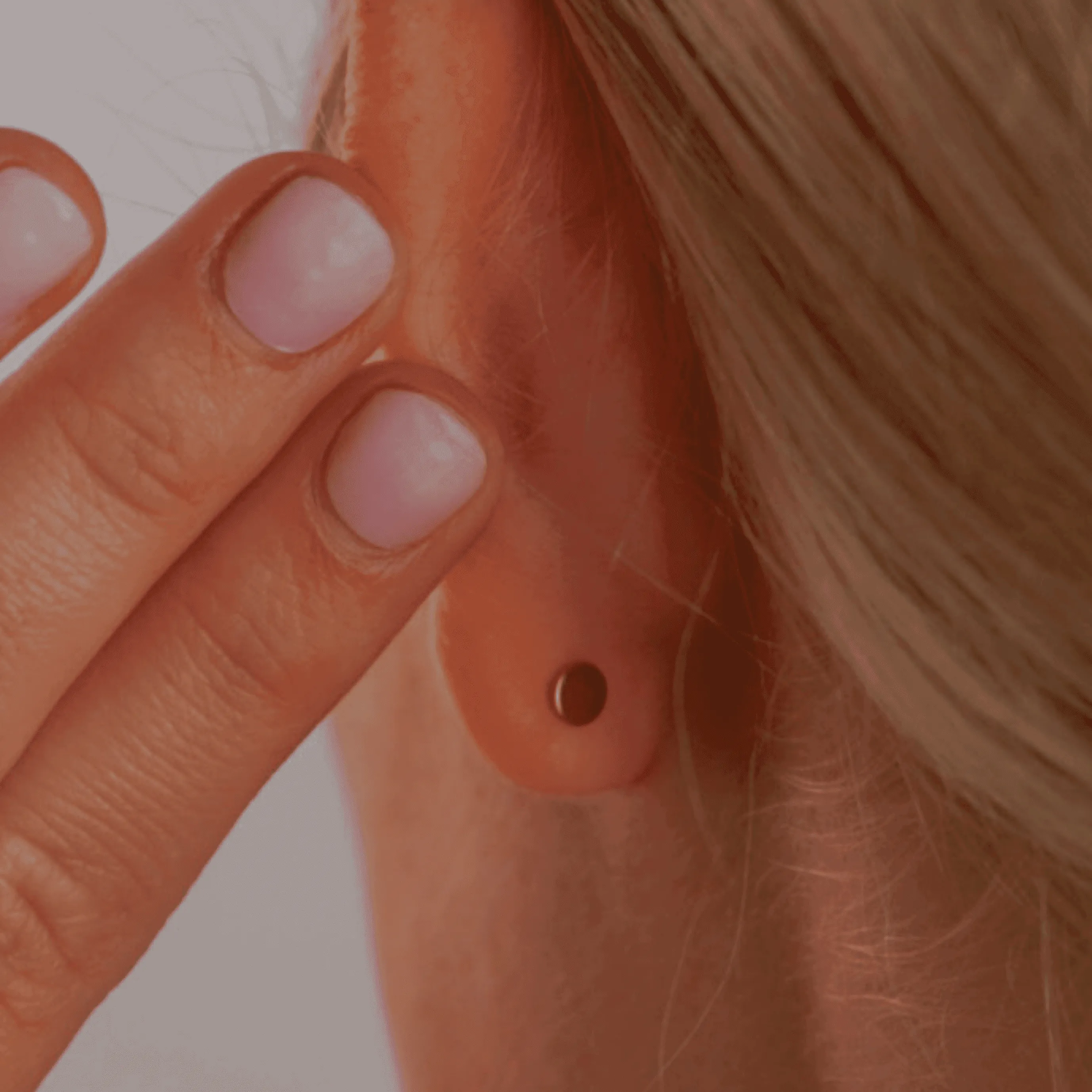 Onyx Ear Climber Flat Back Stud