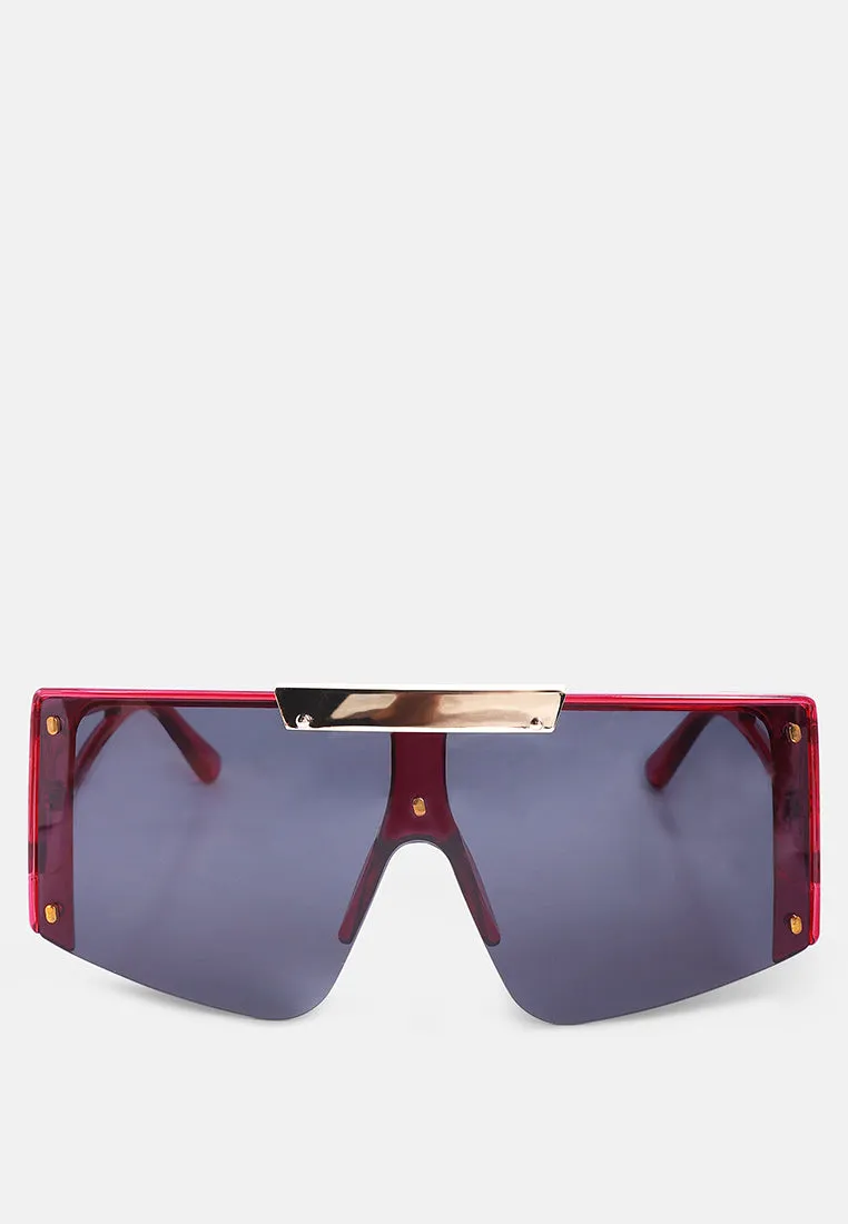 Oversized Shield Sunglasses