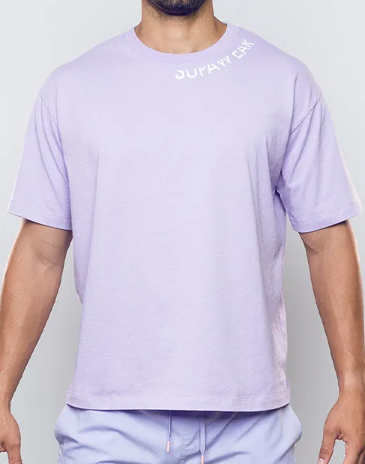 Oversized Tee - Purple Heather