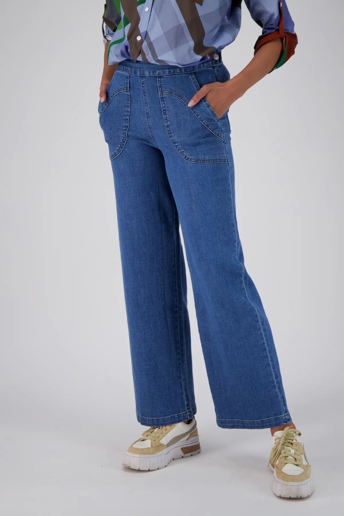 Peggy Long Jeans Original Wash in Denim