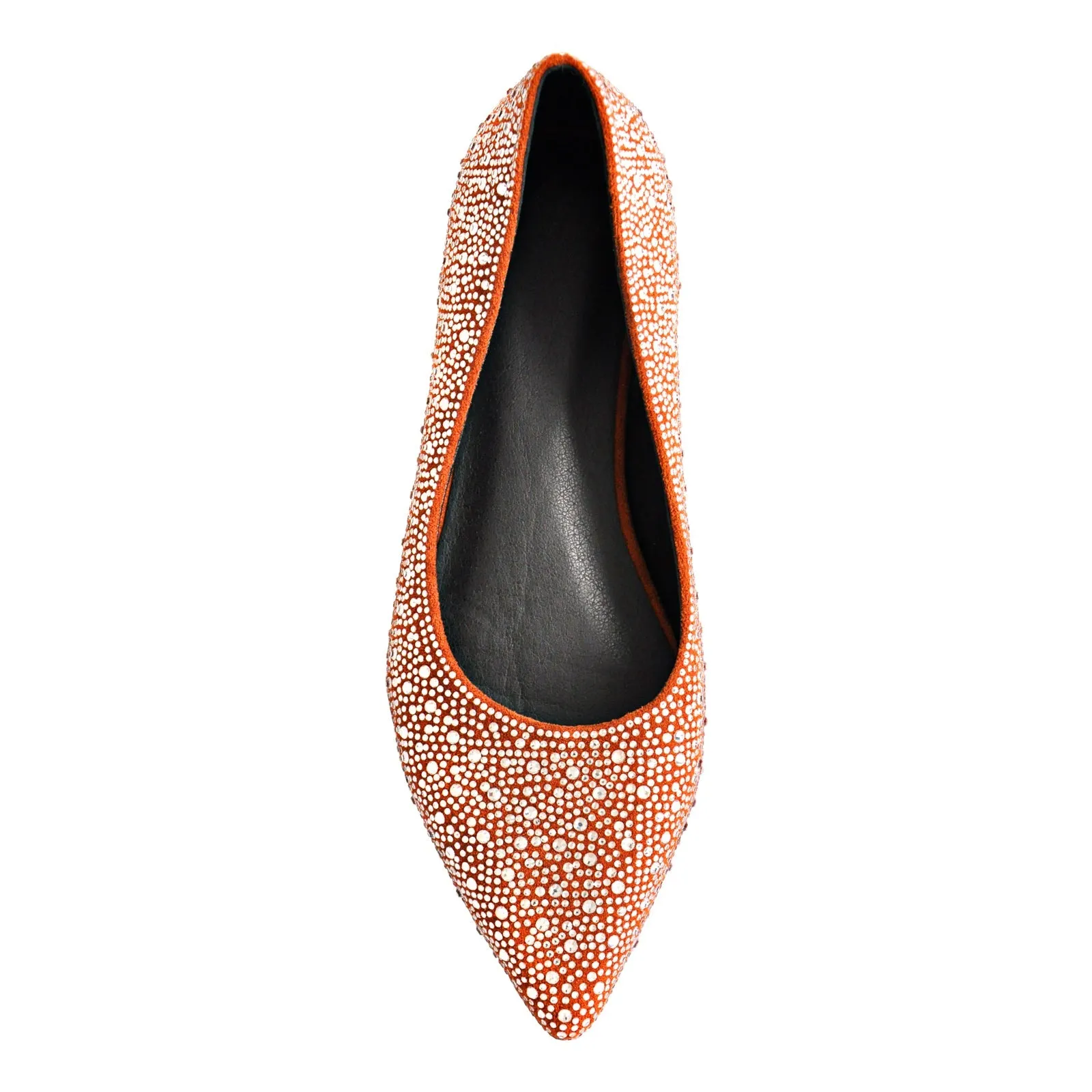 Pointed Toe Rhinestones Flats