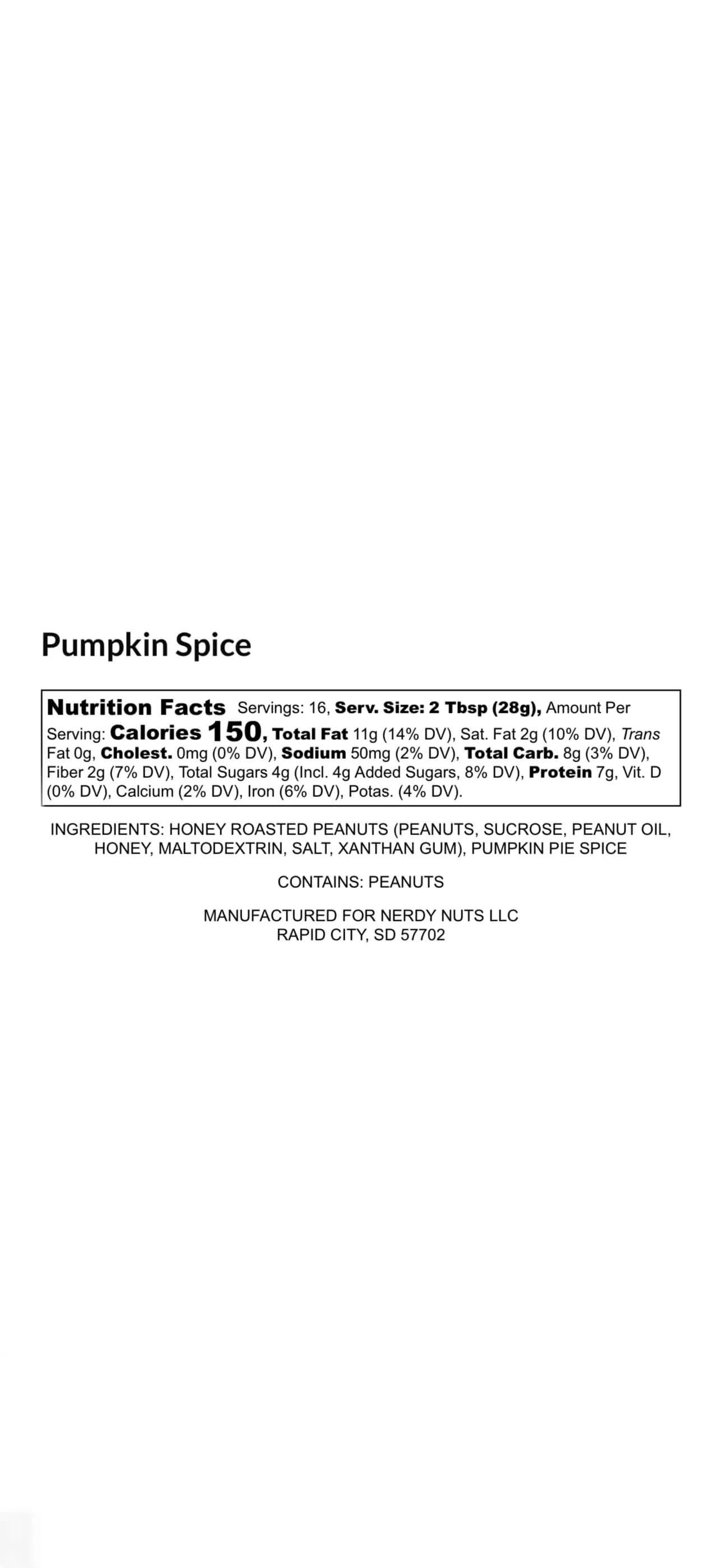 Pumpkin Spice Peanut Butter