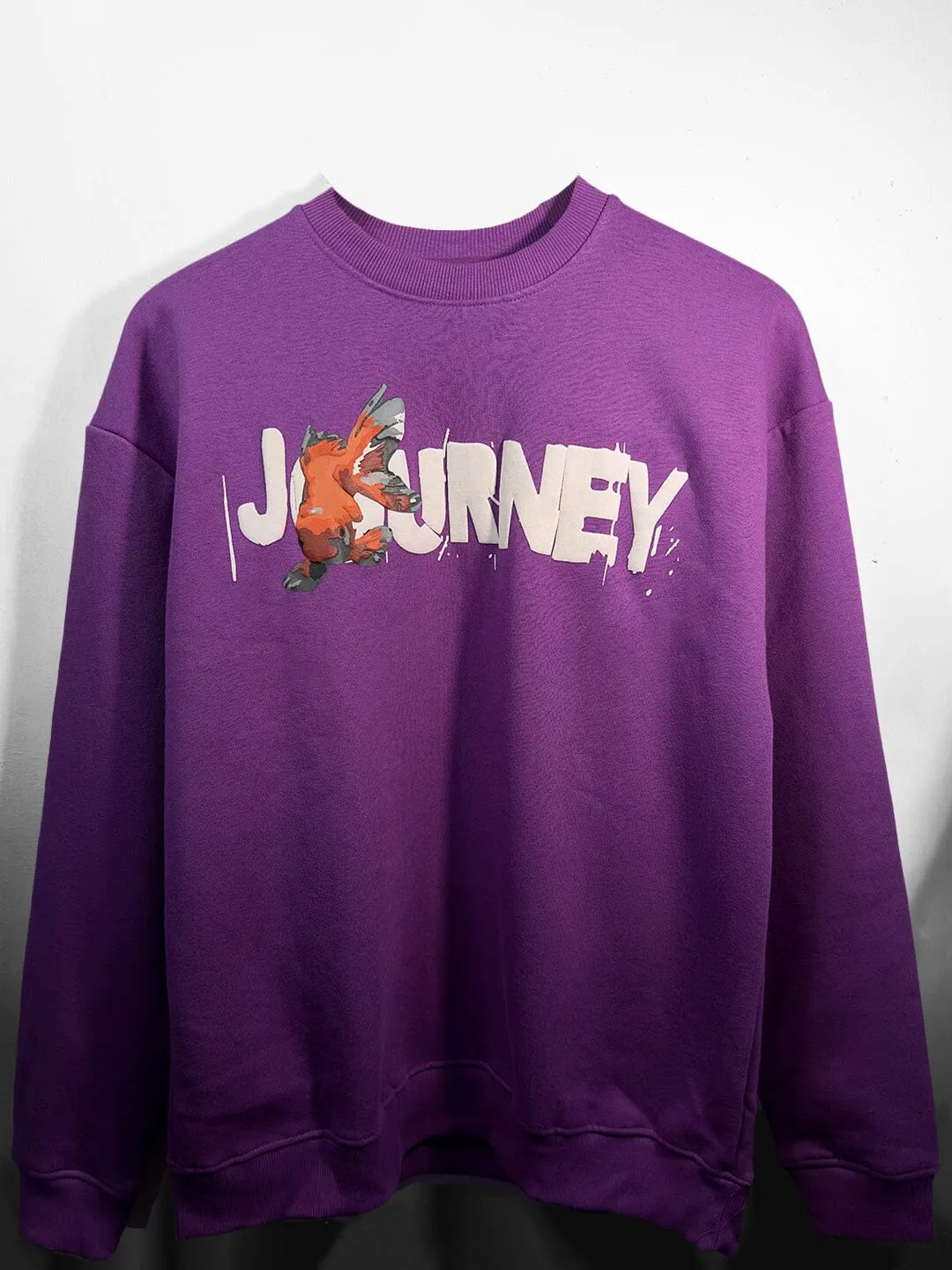 Purple Gold Fish Oversized Sweatshirt