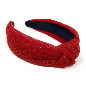 Red Glitter Knot Headband