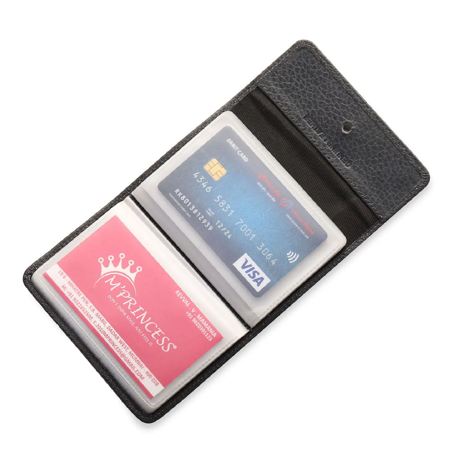 RL Stud Leather Multi Card Holder