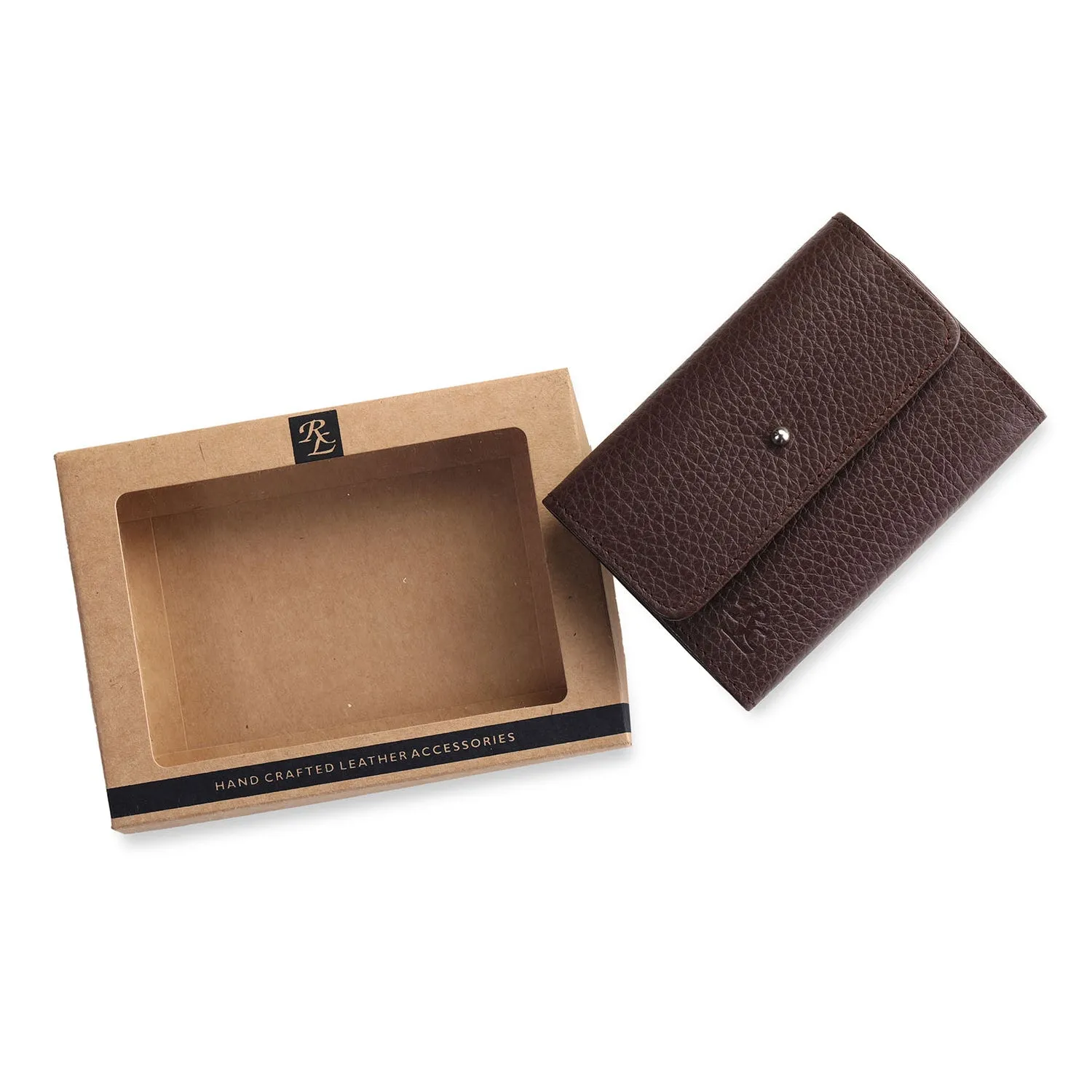 RL Stud Leather Multi Card Holder