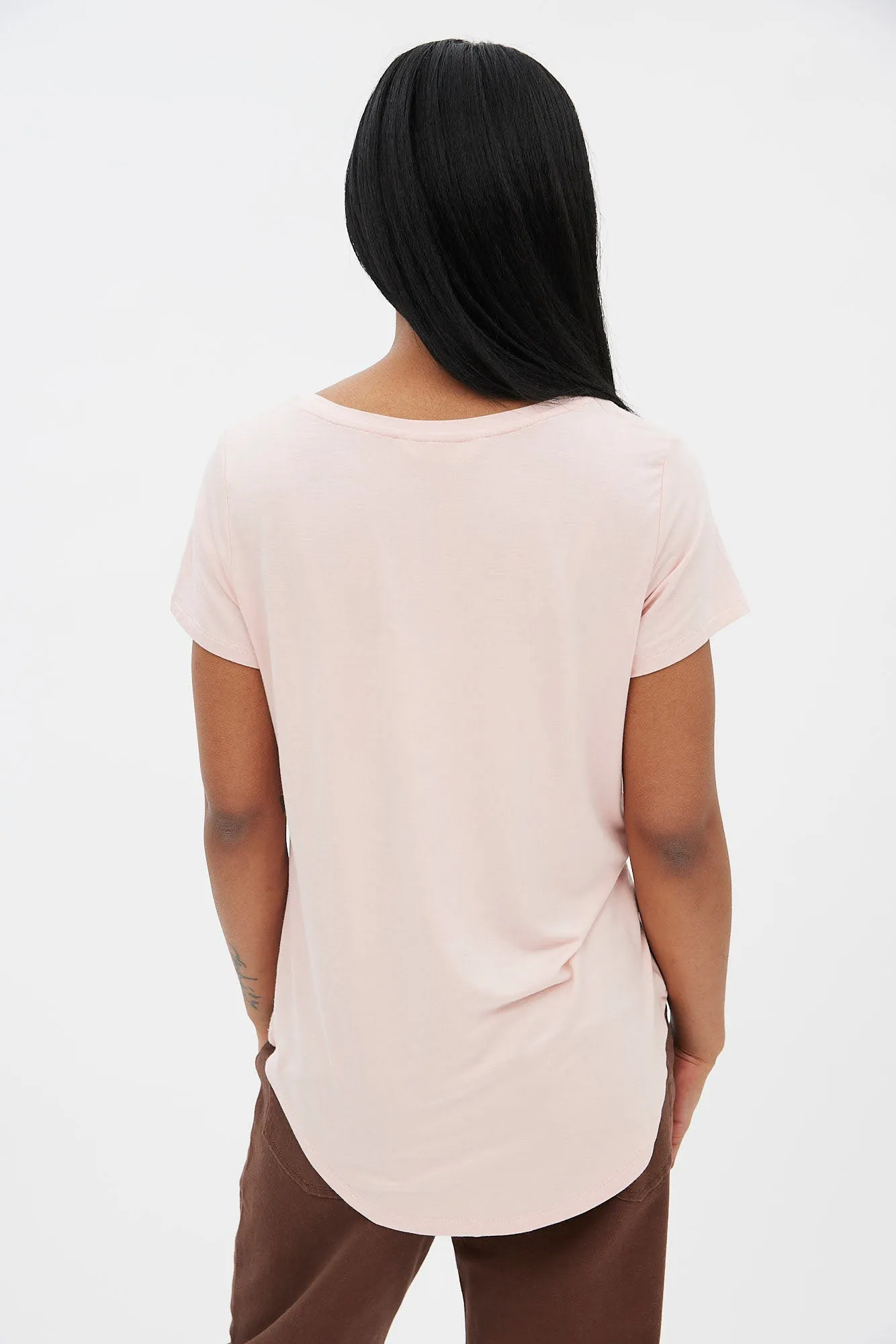 Short Sleeve V-Neck Relaxed Tee