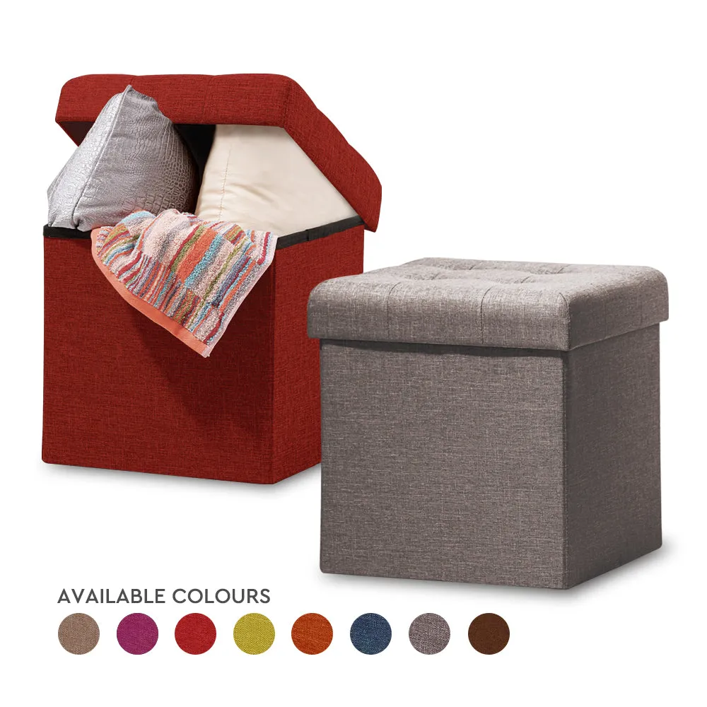 Smart Living Foldable Storage Ottoman - Purple