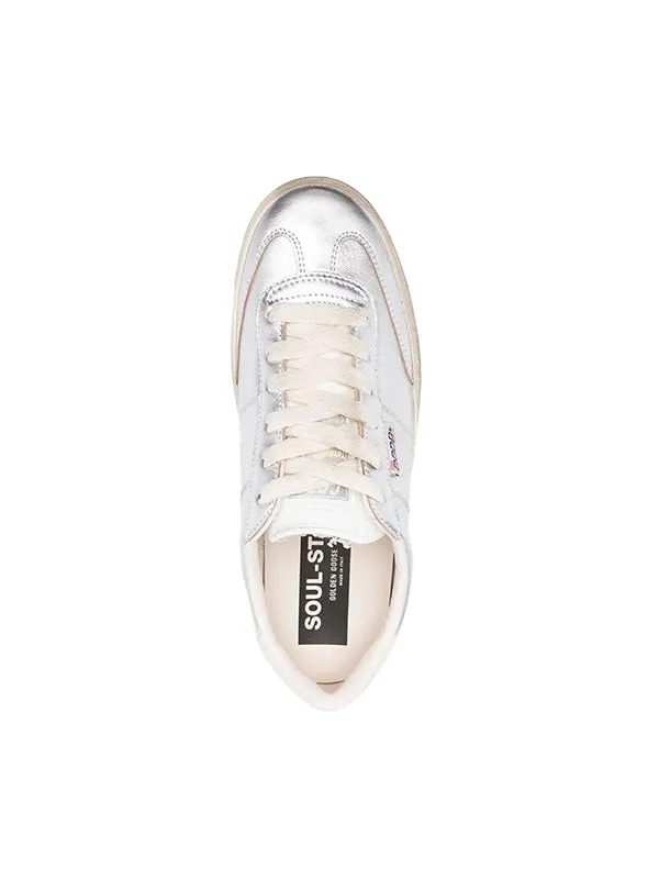 Soul-Star Laminated Sneaker in Silver