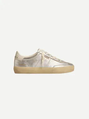 Soul-Star Laminated Sneaker in Silver