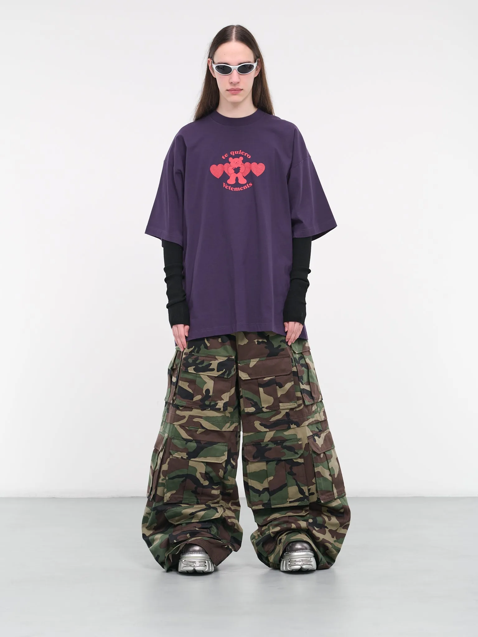 'Te Quiero' Logo Oversized Tee (UE64TR240P-PURPLE)